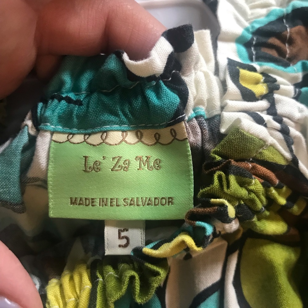 Le Za Me floral dress size 5 girls - Picture 2 of 2